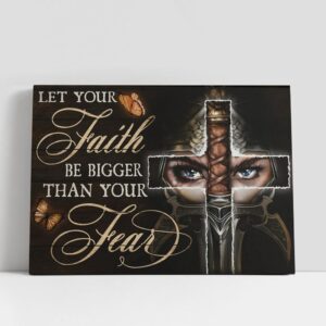 Christian Canvas Wall Art, Let Your Faith…