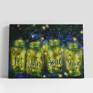 Christian Canvas Wall Art, Let Your Soul…