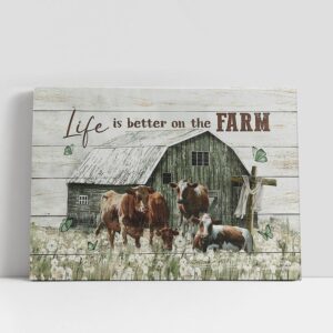Christian Canvas Wall Art, Life Is Better…