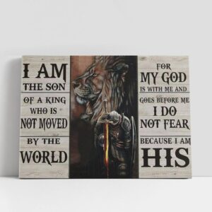 Christian Canvas Wall Art, Lion And Warrior…
