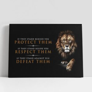 Christian Canvas Wall Art, Lion If They…