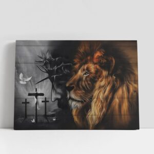 Christian Canvas Wall Art, Lion Of Judah…