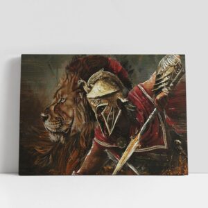 Christian Canvas Wall Art, Lion Of Judah…
