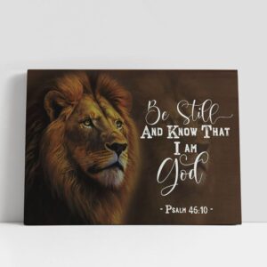 Christian Canvas Wall Art, Lion Of Judah…