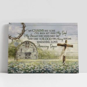 Christian Canvas Wall Art, My Chains Are…