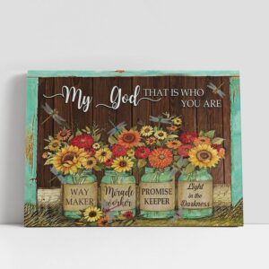 Christian Canvas Wall Art, My God That…