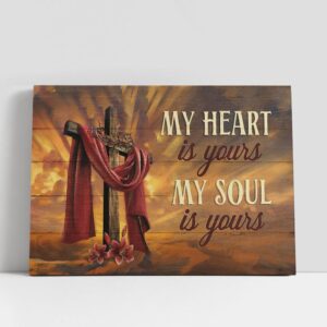 Christian Canvas Wall Art, My Heart Is…