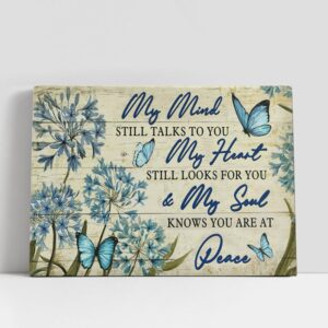 Christian Canvas Wall Art, My Mind Still…