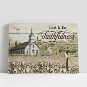 Christian Canvas Wall Art, Old Country Church,…