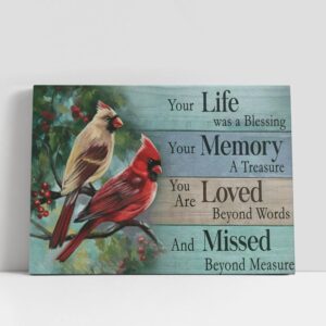 Christian Canvas Wall Art, Our Life Was…