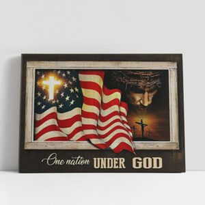 Christian Canvas Wall Art, Patriotism Christian Gifts,…