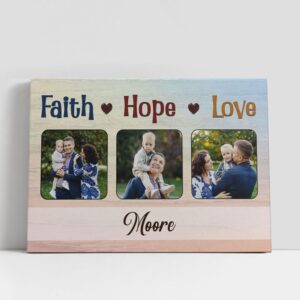 Christian Canvas Wall Art, Personalized Faith Hope…