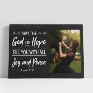 Christian Canvas Wall Art, Personalized May The…
