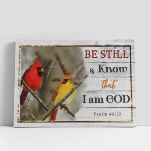 Christian Canvas Wall Art, Psalm 4610 Be…