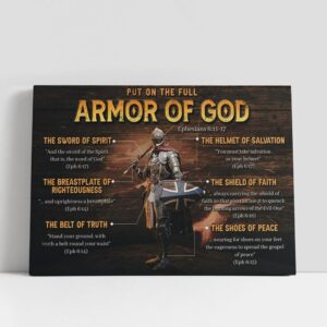 Christian Canvas Wall Art, Put On The…