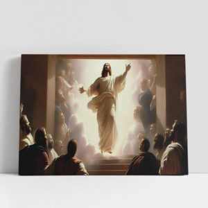 Christian Canvas Wall Art, Resurrection Jesus Is…