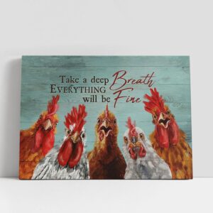 Christian Canvas Wall Art, Rooster Peace Farm…