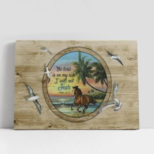 Christian Canvas Wall Art, Running Horse The…
