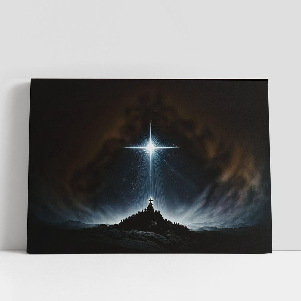 Christian Canvas Wall Art, Star Is Shining Jesus Christs Christmastime Manger Canvas Pictures, Faith Art, Christian Gifts Canvas Wall Art Decor Christian Canvas Wall Art, Star Is Shining Jesus Christs Christmastime Manger Canvas Pictures, Faith Art, Christian Gifts Canvas Wall Art Decor