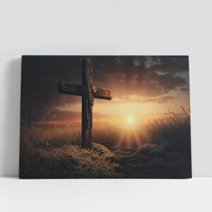 Christian Canvas Wall Art, Symbol Love Pray…