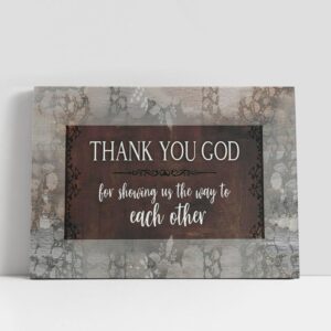 Christian Canvas Wall Art, Thank You God…
