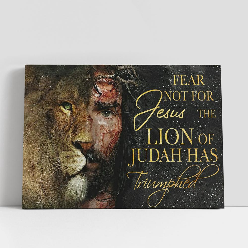 Christian Canvas Wall Art, The Lion Of Judah Has Triumphed Canvas Wall Art, Half Jesus Half Lion, Jesus Christ Canvas, Christian Canvas Art Christian Canvas Wall Art, The Lion Of Judah Has Triumphed Canvas Wall Art, Half Jesus Half Lion, Jesus Christ Canvas, Christian Canvas Art