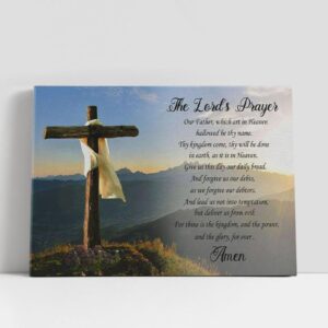 Christian Canvas Wall Art, The Lord’s Prayer…