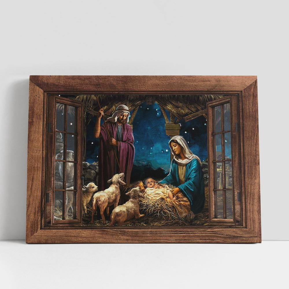 Christian Canvas Wall Art, The Night Jesus Was Born Canvas Art, Christian Canvas Art Christian Canvas Wall Art, The Night Jesus Was Born Canvas Art, Christian Canvas Art
