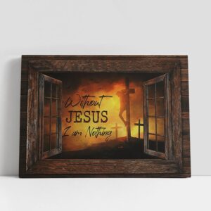 Christian Canvas Wall Art, The Three Cross…