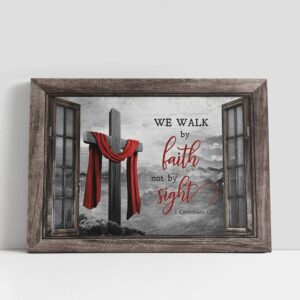 Christian Canvas Wall Art, The Wooden Cross,…