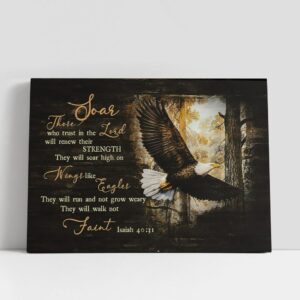 Christian Canvas Wall Art, They Will Soar…