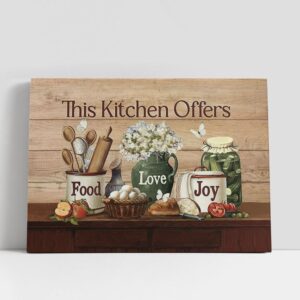 Christian Canvas Wall Art, This Kitchen Offers…