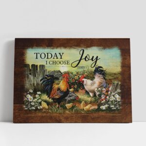 Christian Canvas Wall Art, Today I Choose…