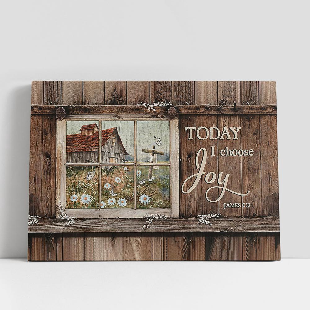 Christian Canvas Wall Art, Today I Choose Joy Daisy Garden Wooden Cross Canvas Art, Christian Canvas Art Christian Canvas Wall Art, Today I Choose Joy Daisy Garden Wooden Cross Canvas Art, Christian Canvas Art