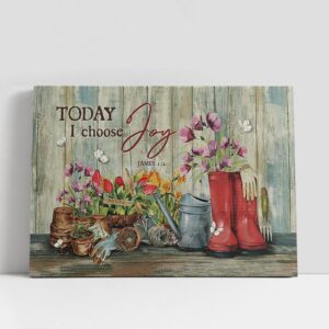 Christian Canvas Wall Art, Today I Choose…