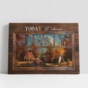 Christian Canvas Wall Art, Today I Choose…