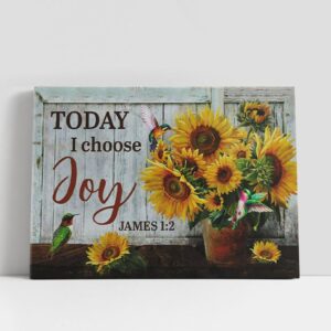 Christian Canvas Wall Art, Today I Choose…