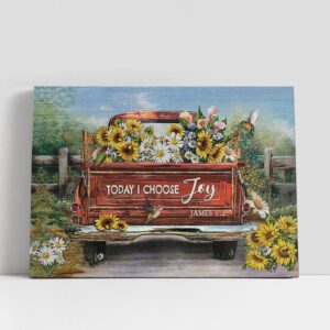 Christian Canvas Wall Art Today I Choose Joy Truck Flower Field Hummingbird Canvas Art Christian Canvas Art 1 n3vy9v.jpg