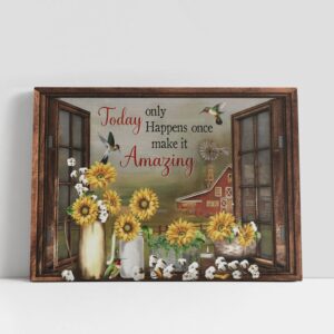 Christian Canvas Wall Art, Today Only Happens…