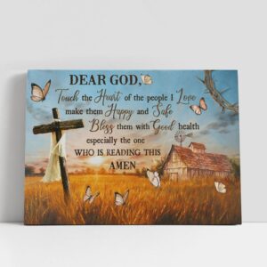 Christian Canvas Wall Art, Touch The Heart…