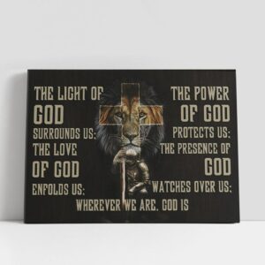 Christian Canvas Wall Art, Warrior Lion Of…