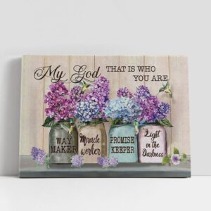 Christian Canvas Wall Art, Way Maker Canvas…