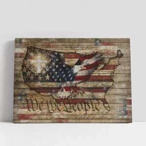 Christian Canvas Wall Art We The People Eagle White Cross Us Flag Canvas Wall Art Christian Canvas Art 1 w9cgn8.jpg