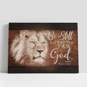 Christian Canvas Wall Art, White Lion Be…