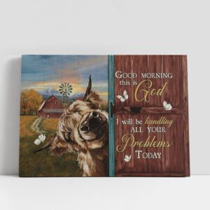 Christian Canvas Wall Art Yak Cow Good Morning This Is God Canvas Art Christian Canvas Art 1 fnwvvn.jpg