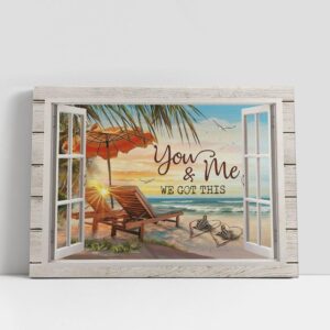 Christian Canvas Wall Art You Me We Got This Beach Chairs On The Beach Sea Turtle Couple Canvas Wall Art Christian Canvas Art 1 uy9fop.jpg