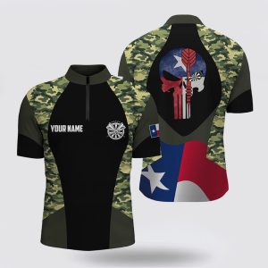 Dart Jerseys, Camouflage Skull Texas Flag Dart…
