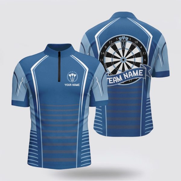 Dart Jerseys, Darts Blue Mens Dart Jerseyss Darts Shirt For Mens, Custom Dart Jerseys