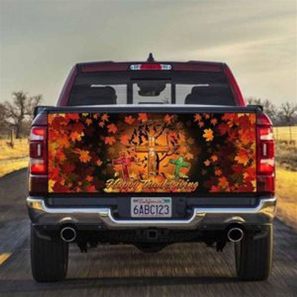 Jesus Tailgate Wrap, Happy Thanksgiving Autumn Leaves Tailgate Wrap Decal Christian Cross Fall Season Decal Sticker Tailgate Wrap Jesus Tailgate Wrap, Happy Thanksgiving Autumn Leaves Tailgate Wrap Decal Christian Cross Fall Season Decal Sticker Tailgate Wrap