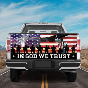 Jesus Tailgate Wrap In God We Trust American Army Veteran Tailgate Wrap Decal Truck Decoration Tailgate Wrap 1 epz56c.jpg